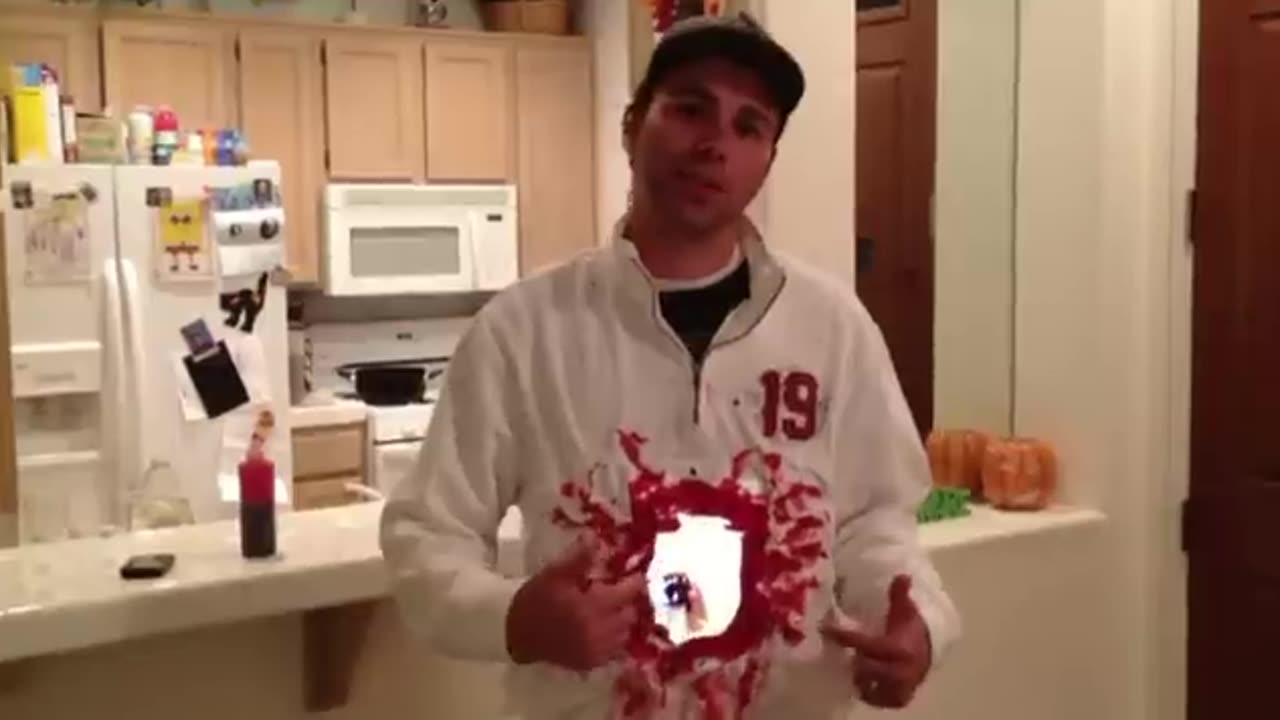 iPad2 Halloween Costume- Gaping hole in torso