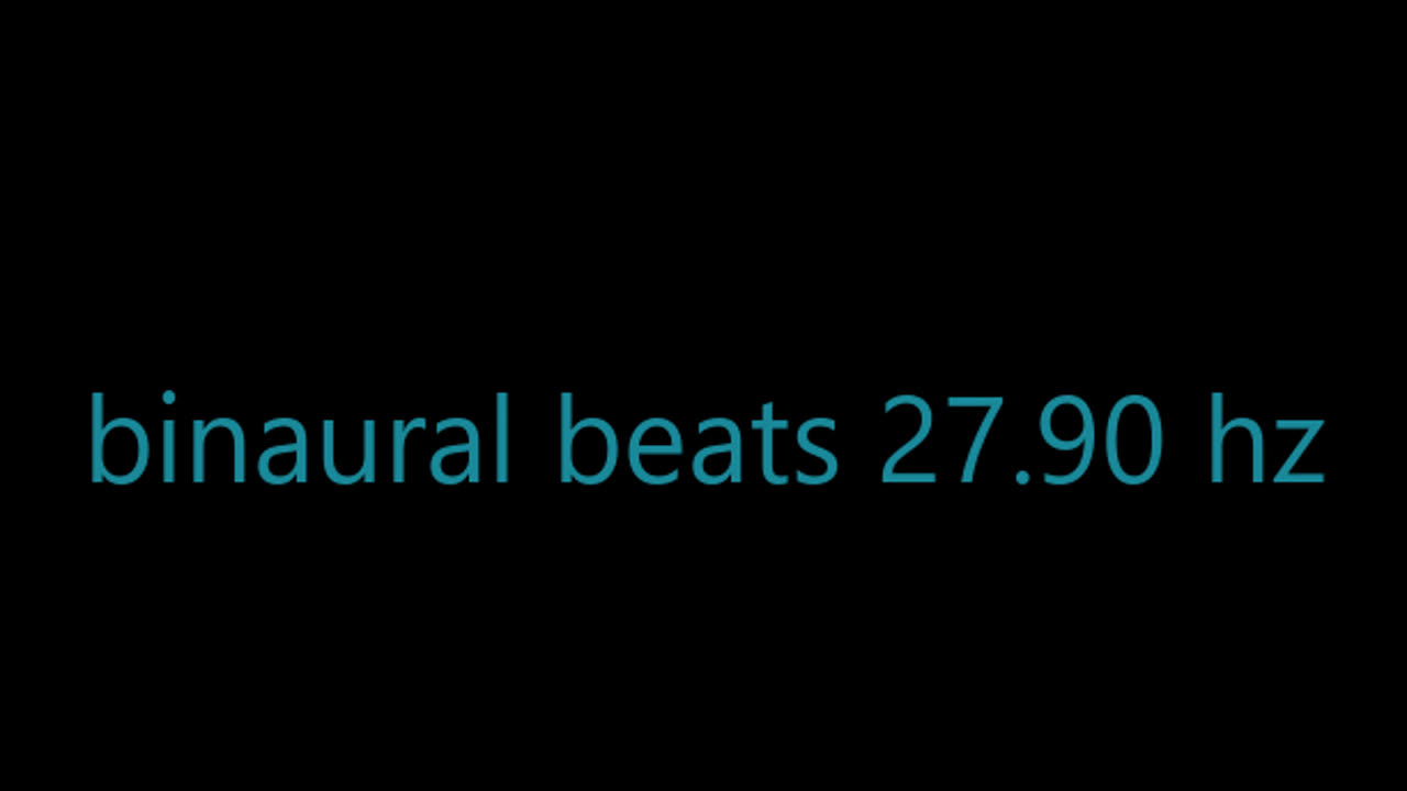 binaural beats 27.90 hz