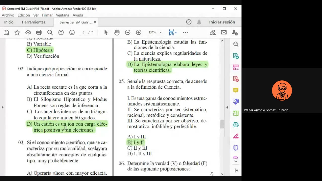 TRILCE SEMESTRAL 2021 | SEMANA 16 | FILOSOFÍA: EPISTEMOLOGÍA