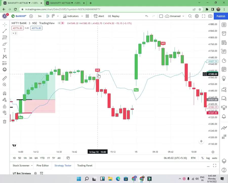 Ut bot indicator & trend trader indicator strategy! 3 minute time frame stragey