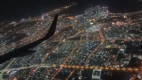 Qatar Doha view from plane