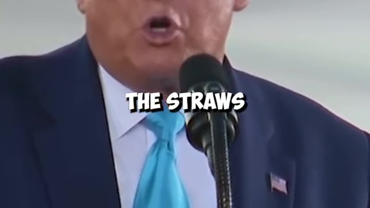 Trump ranting about straws #donaldJTrump #trump