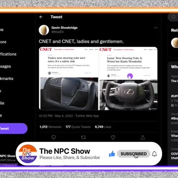 CNET Trashing Tesla's Steering Wheel Identical To Toyota