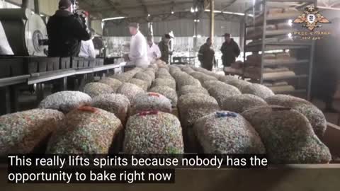 Ukraine War - Easter baking delivered to Orthodox observers