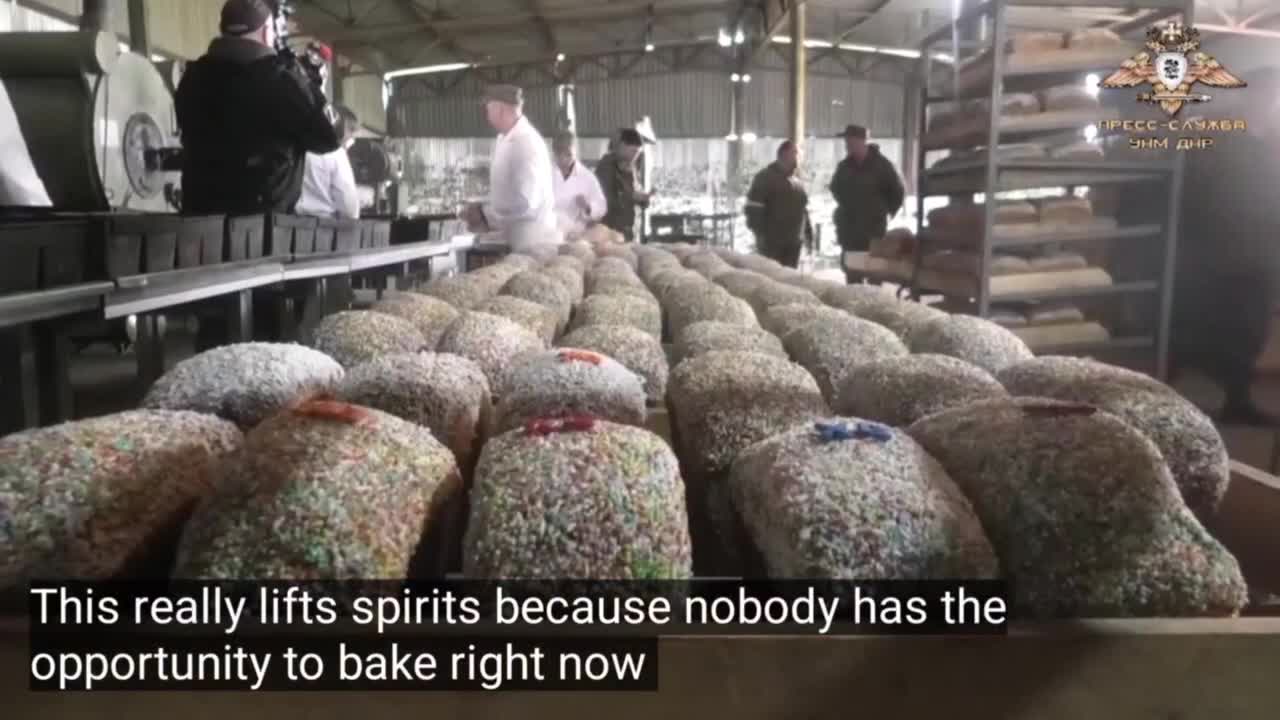 Ukraine War - Easter baking delivered to Orthodox observers
