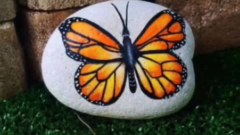 New Creative Floral Pebble Painting Ideas And Craft For Biggners