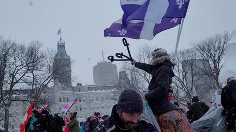 Quebec Freedom Convoy: T-Rex Rider Distributing Weapons of War