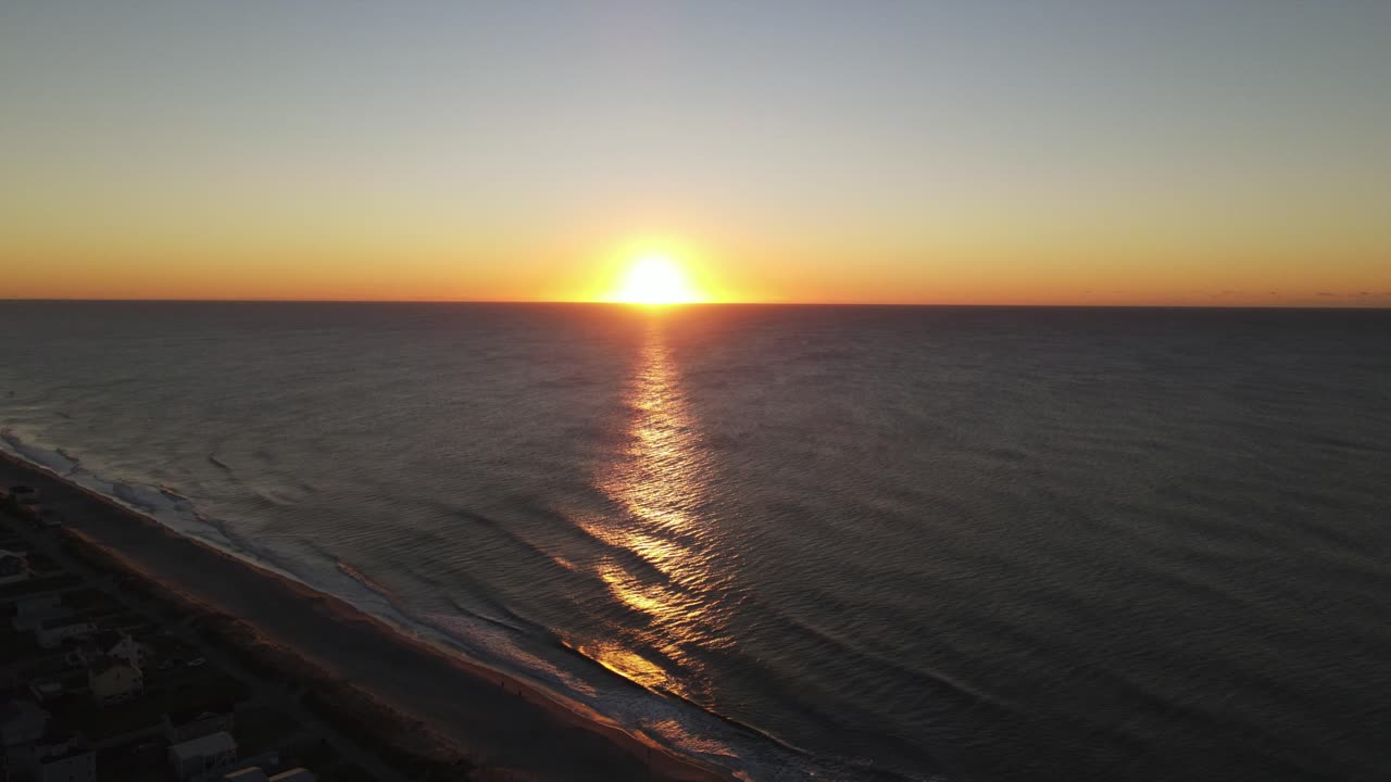 Topsail Beach North Carolina Sunrise 4k October 2023