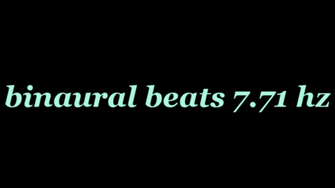 binaural beats 7.71 hz