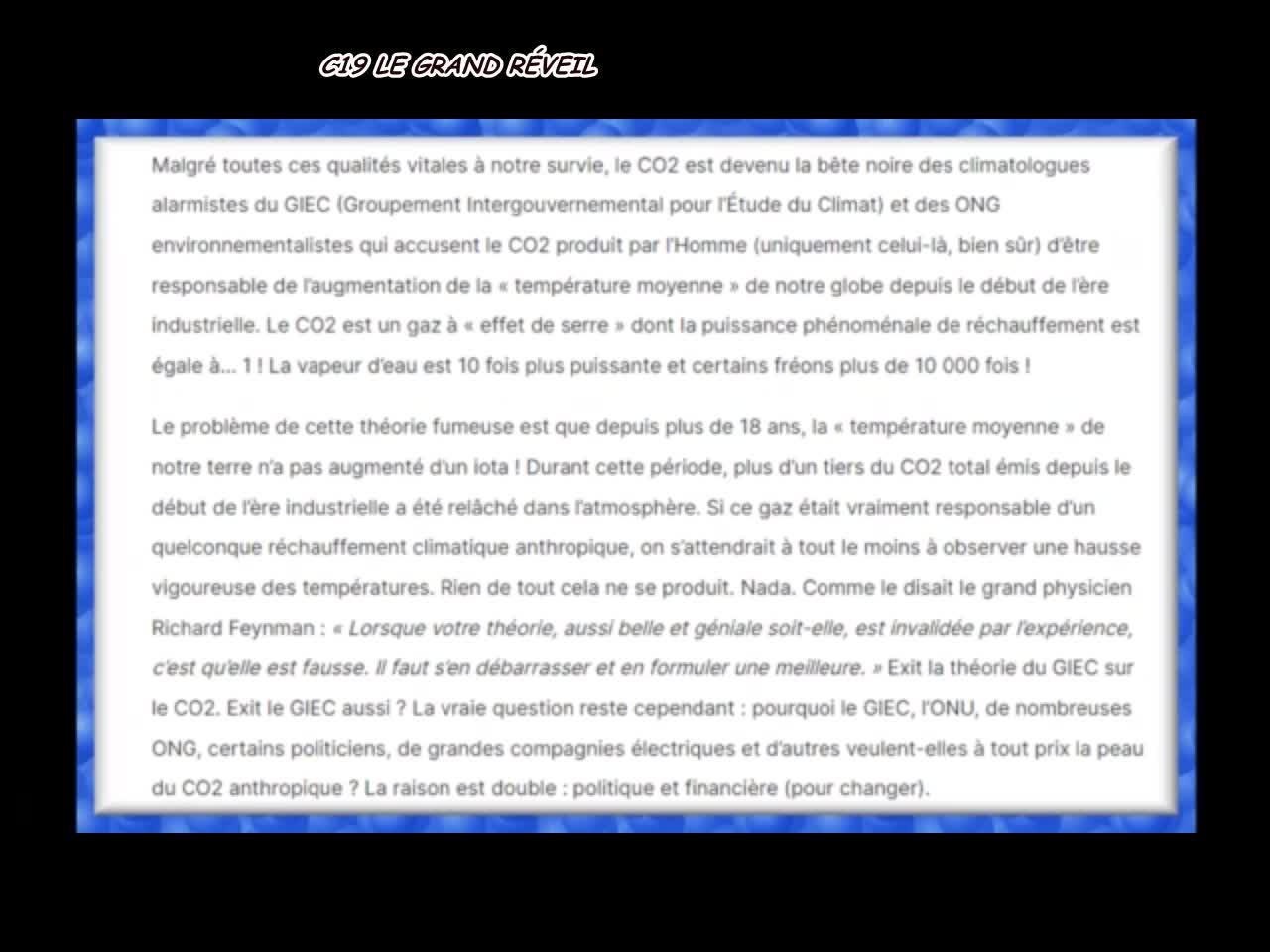 LA CHASSE AU CO2 EST OUVERTE... APRÈS LE VIRUS INTROUVABLE VOICI LE CO2 POISON !!!