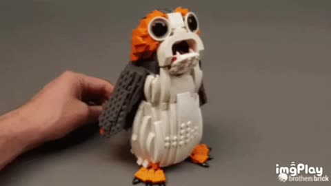 Cute Lego Bird Gif