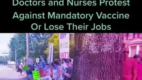 Charlotte, North Carolina - Doctors and Nurses protesting vaccine mandates