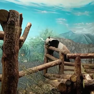 Little panda wasn’t happy about being stuck inside