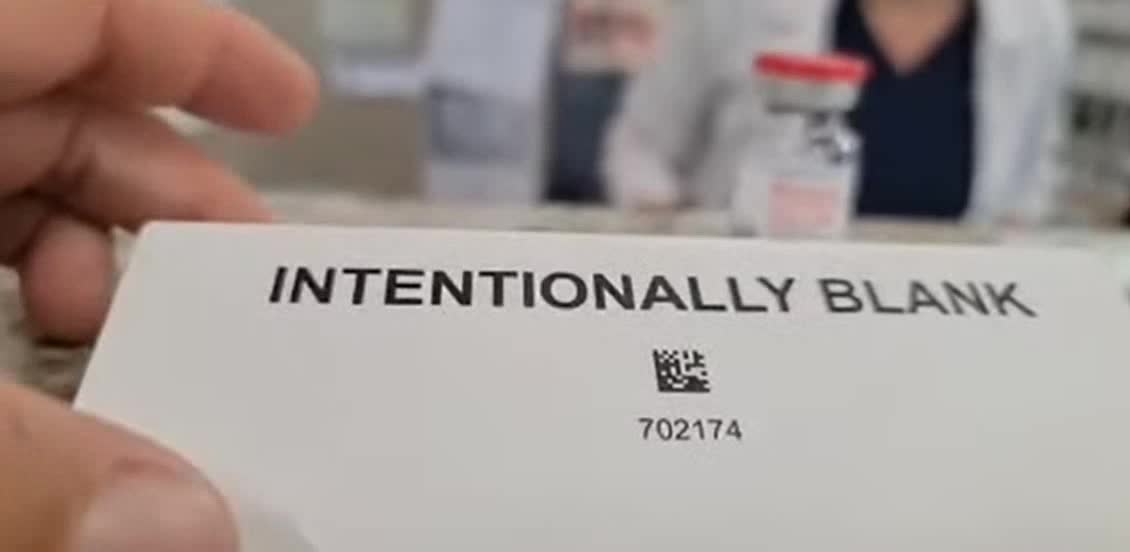 Guy goes into an independently owned pharmacy and asks to see the package insert of the vaccine