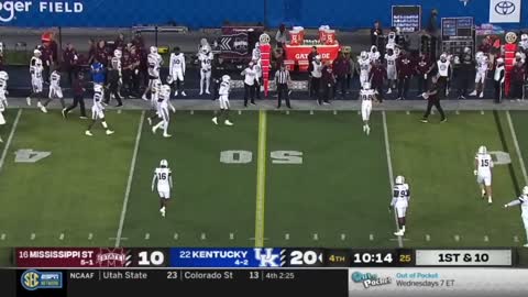 4 yard punt
