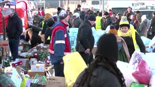 Refugee stood "all day and night" at Ukraine border