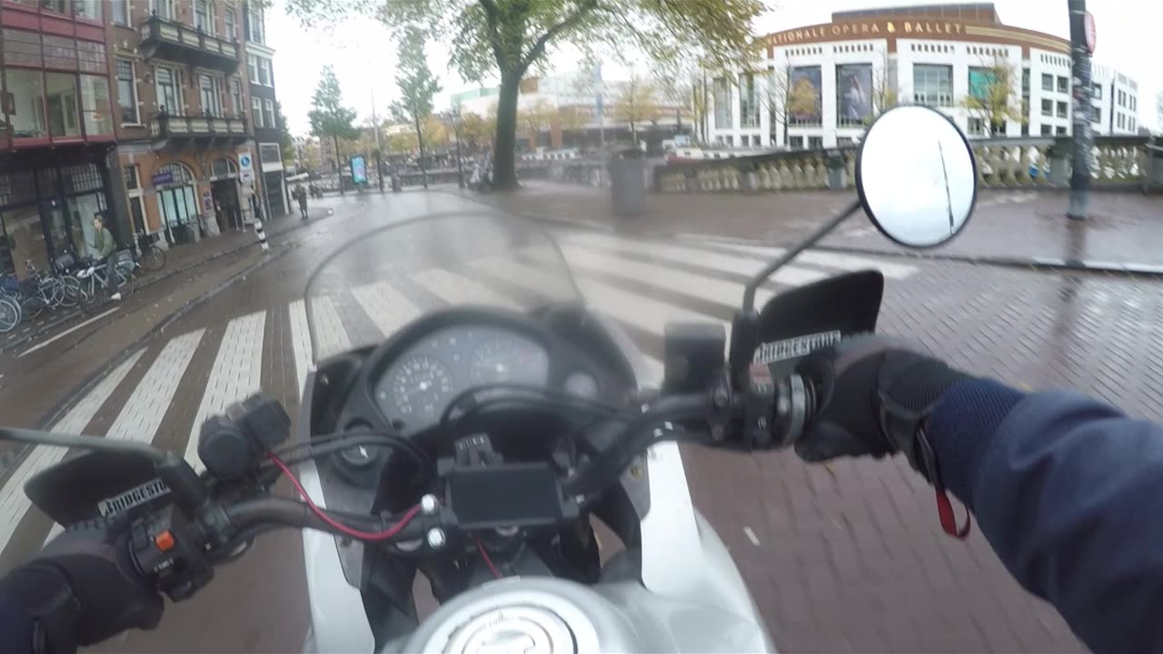 CRYPTO MOTORCYCLE DRIVE IN AMSTERDAM CENTRAL