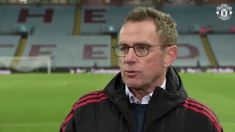 Rangnick & Fernandes react to Villa Park draw | Aston Villa 2-2 Manchester United | Premier League