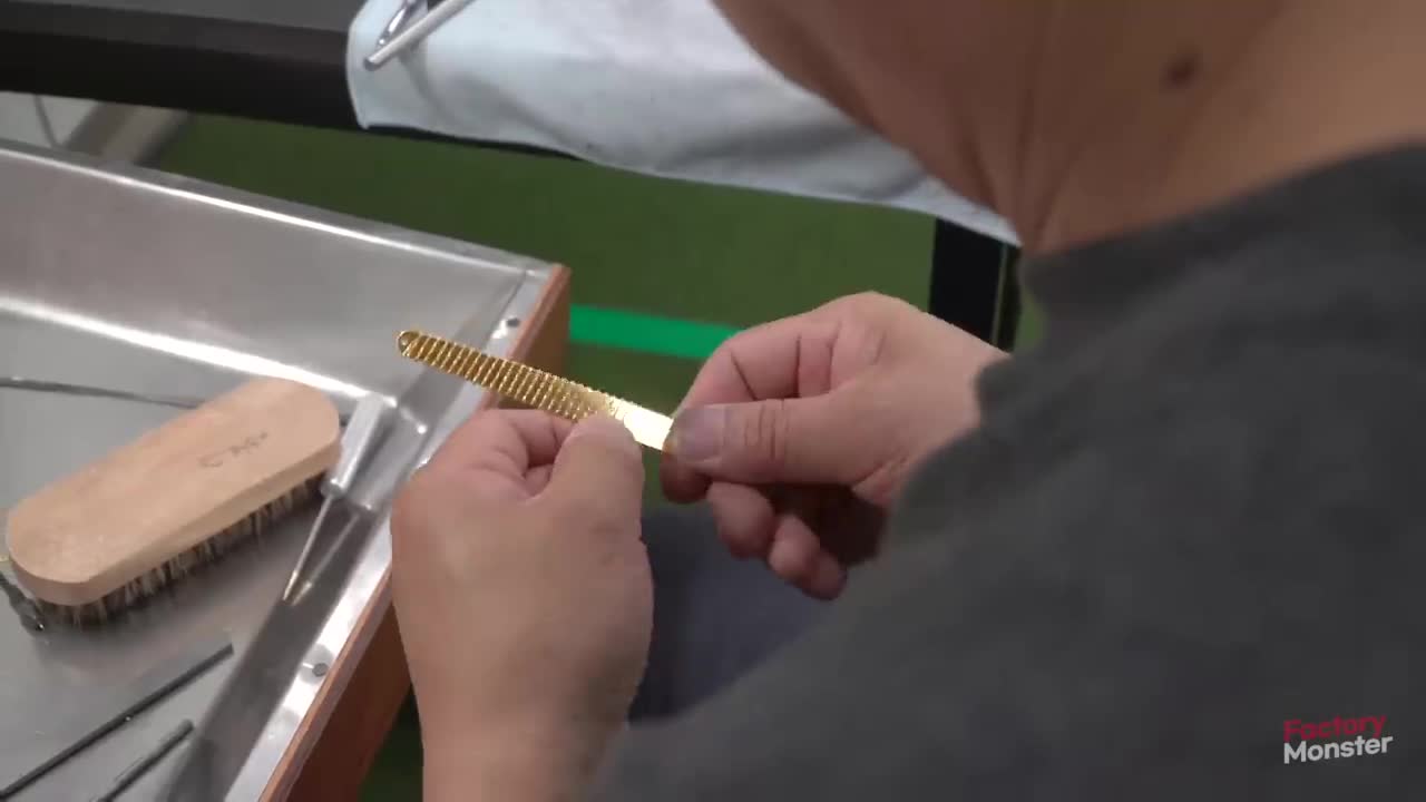 Process of Making 999.9 ‰ Gold Jewelry. Gold Factory in Korea