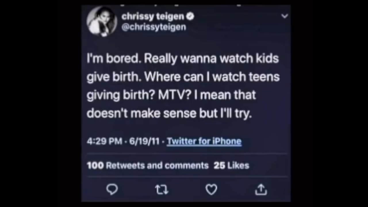 Chrissy Telgen's Paedophilic Tweets Deleted