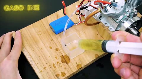 "Mini V-Twin Engine Four-stroke Test"
