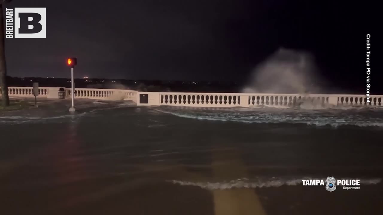 Storm Surge Floods Tampa Roads as Hurricane Idalia Approaches