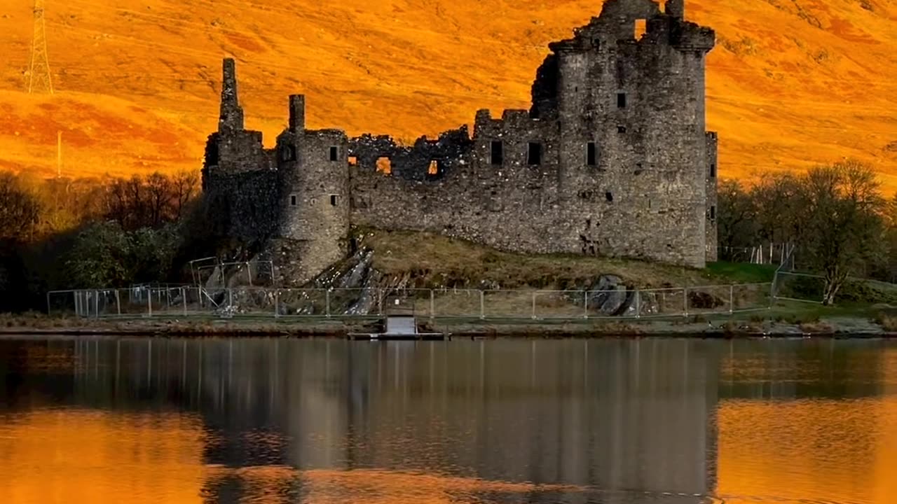 A quiet morning at Kilchurn Castle, Scotland.