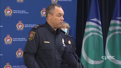 Trucker protests Ottawa police chief announces "surge and contain" strategy, 2022-02-04