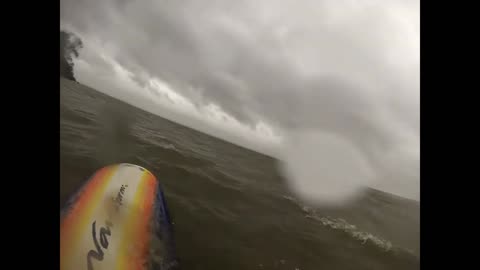 Surfing On A Lake In Southern Illinois