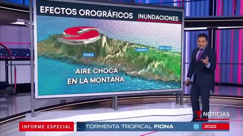 Pronostican un récord de lluvias en Puerto Rico por causa del huracán Fiona | Noticias Telemundo