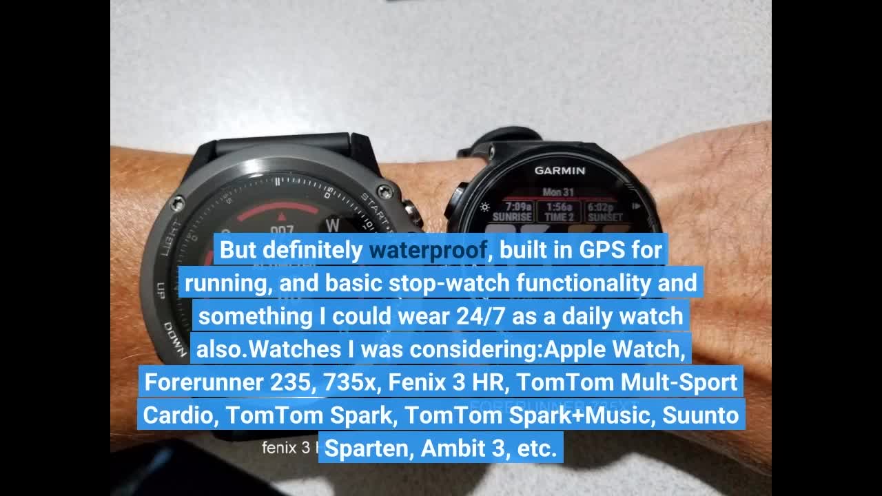 Garmin Forerunner 735XT Multisport GPS Running Watch-Overview