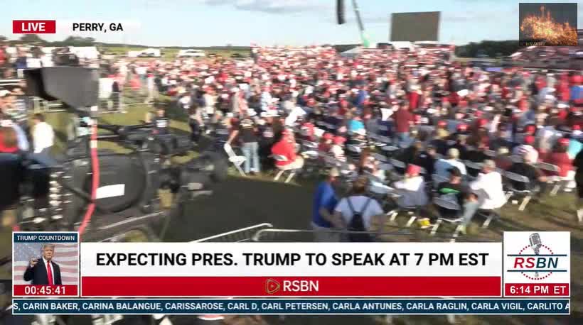 Herschel Walkers Trump Rally Big Screen Add