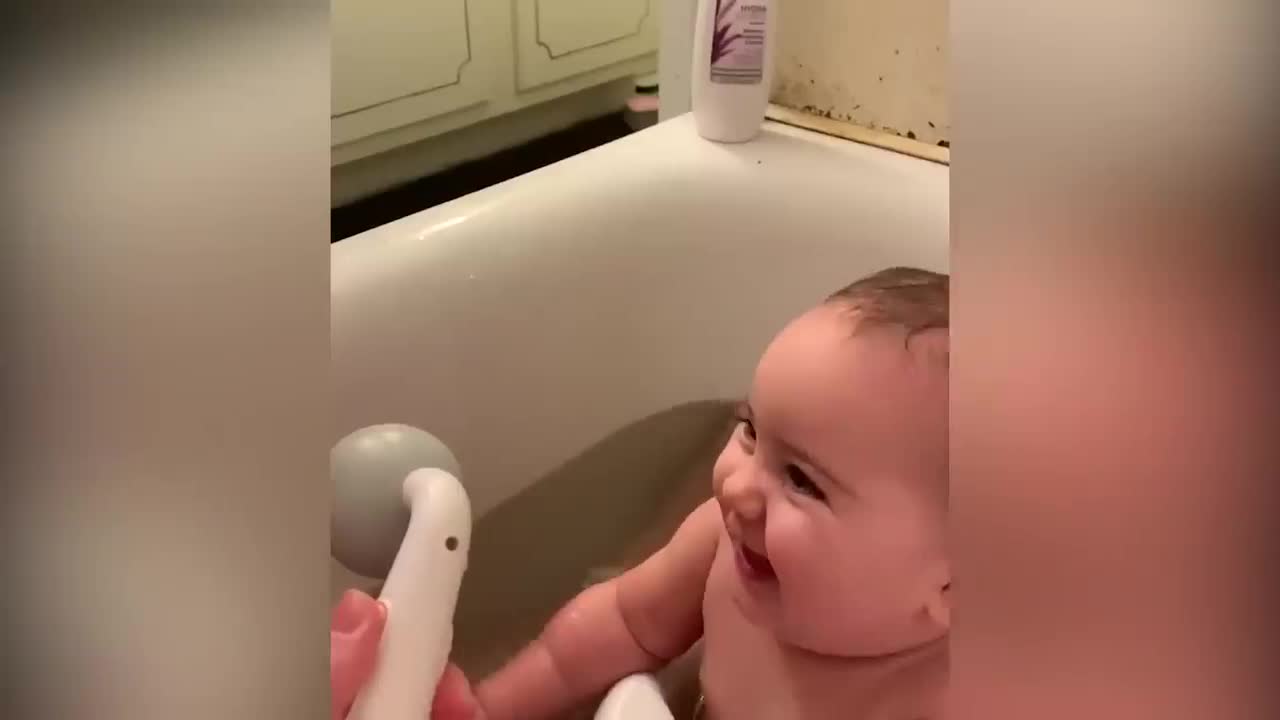 Where Are You Looking At? Funniest Baby Bath Time LOL ! Cute Video