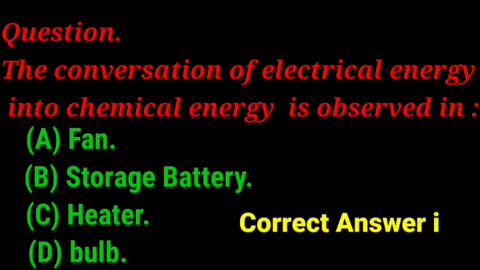 electrical energy and chemical energy