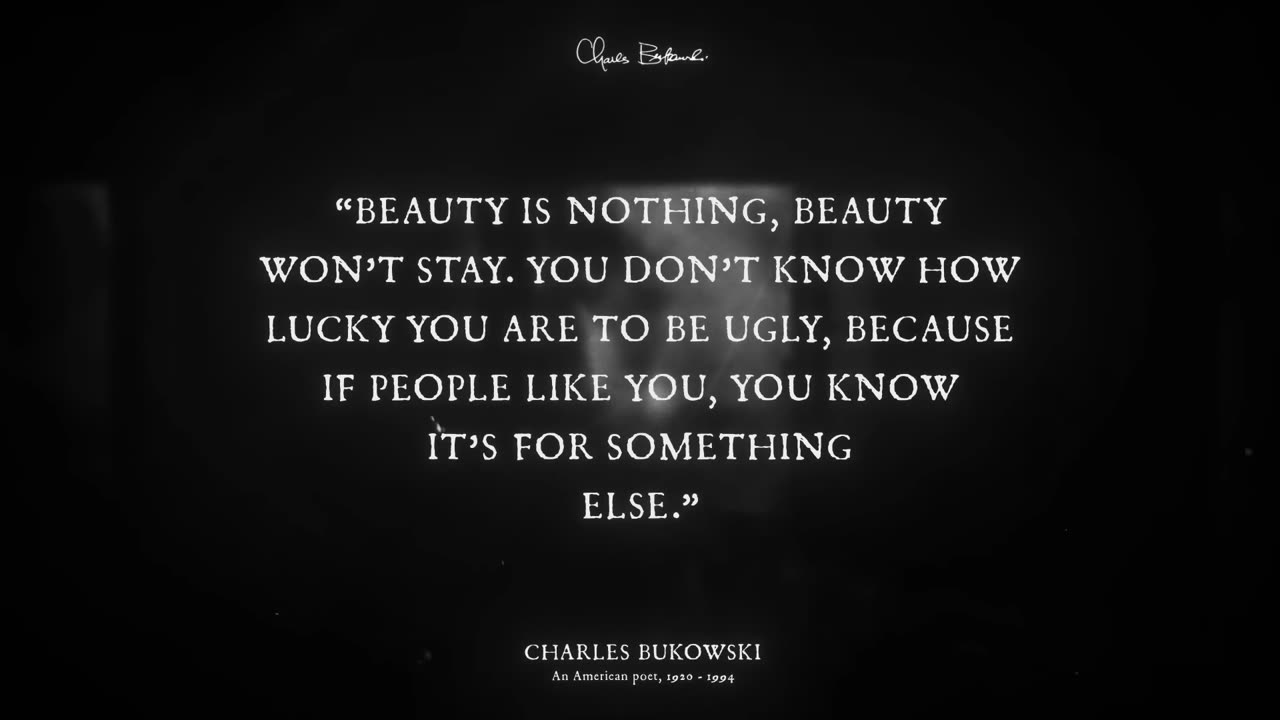 Life Lesson By Charles Bukowski | See What I've Learned