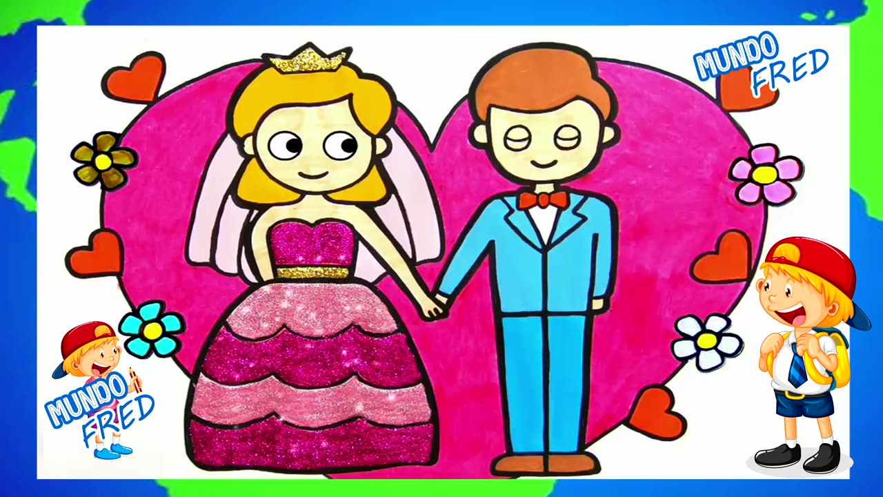 🏰 PRINCIPE E PRINCESA 🛹Desenho para CRIANÇAS #07✨