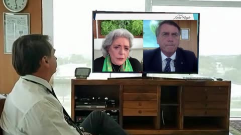 LEDA NAGLE COM BOLSONARO AO VIVO.