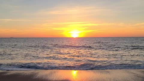 FALL SUNRISE ON THE OCEAN