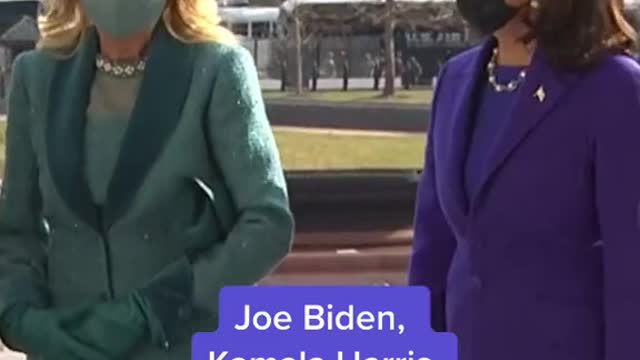 Joe Biden,Kamala Harrisarrive at inauguration