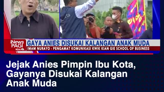 Jejak Anies Pimpin Ibu Kota,Gayanya Disukai KalanganAnak Muda