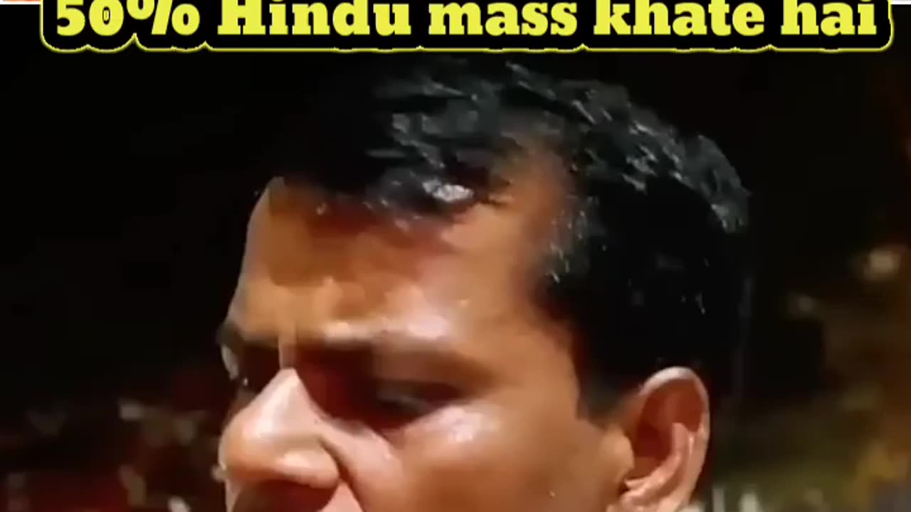 Musalman Se Jyada Hindu Maas khate Hain 😱 | Pandit ji 80% Hindu Meat khate Hai 😈 | #Meat #Shorts