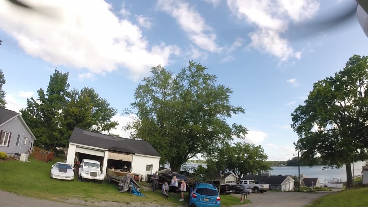 Bumpy flight Blade 350QX over Buckeye Lake Ohio