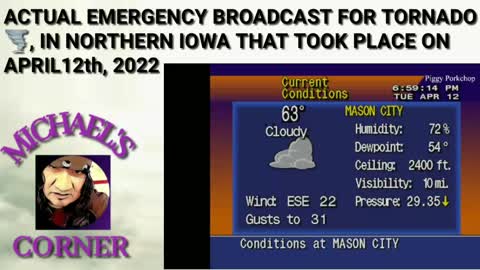 A chilling emergency broadcast this past week