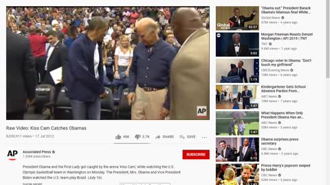 Biden caught on Obama kisscam