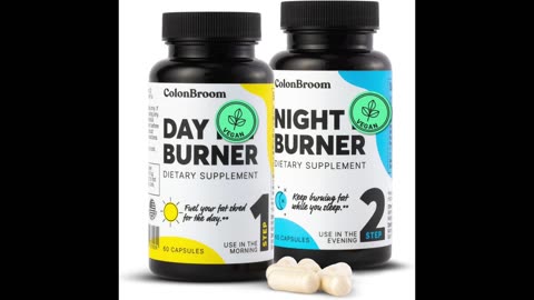 ColonBroom Day & Night Burner Supplements, Weight Management Pills for Women/Men