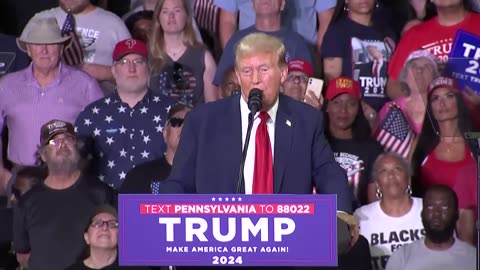 Republican presidential candidate Donald Trump holds MAGA rally in Philadelphia - June 22, 2024