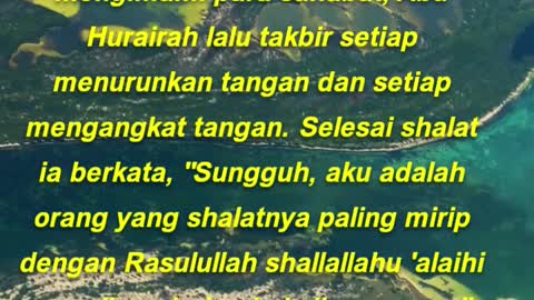 Abu Hurairah shalat mengimami para sahabat, takbir setiap menurunkan tangan dan mengangkat tangan