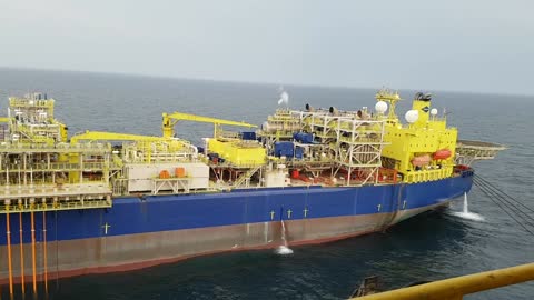 A Close View of an FPSO