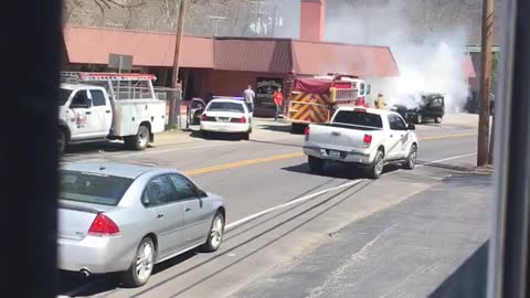 Jeep Burns Just Feet From Busy Daycare