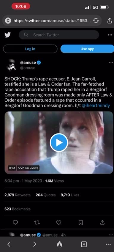 Donald Trumps rape accuser E. Jean Carroll also said on air (at CNN) that rape was ‘sexy’.